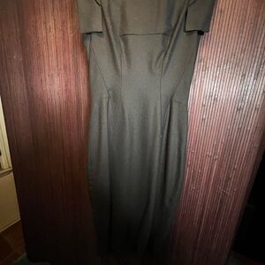 Chic Black Off-Shoulder Midi Dress